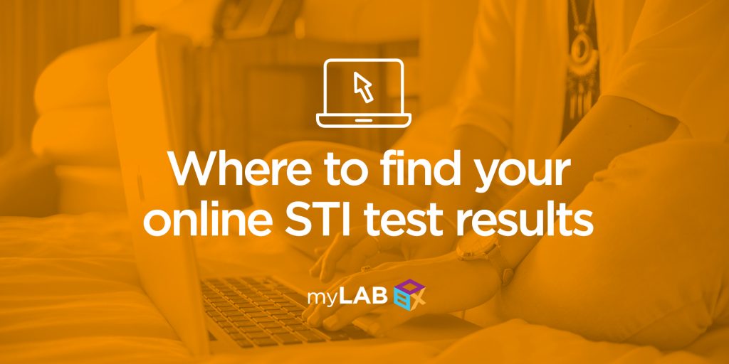 Where to find your online STI test results